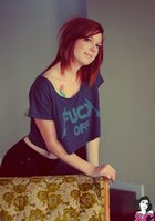 Рыжеволосая бестия с татуировками на теле 8 фото Рыжеволосая бестия с татуировками на теле 8 фото